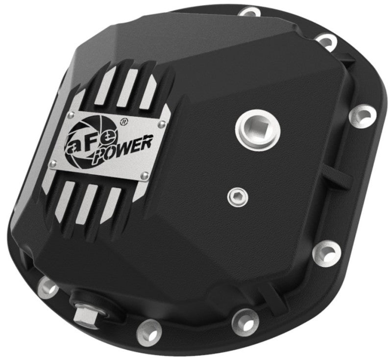 aFe Street Series Dana 30Front Differential Cover Black w/ Machined Fins 97-18 Jeep Wrangler Diff Covers aFe