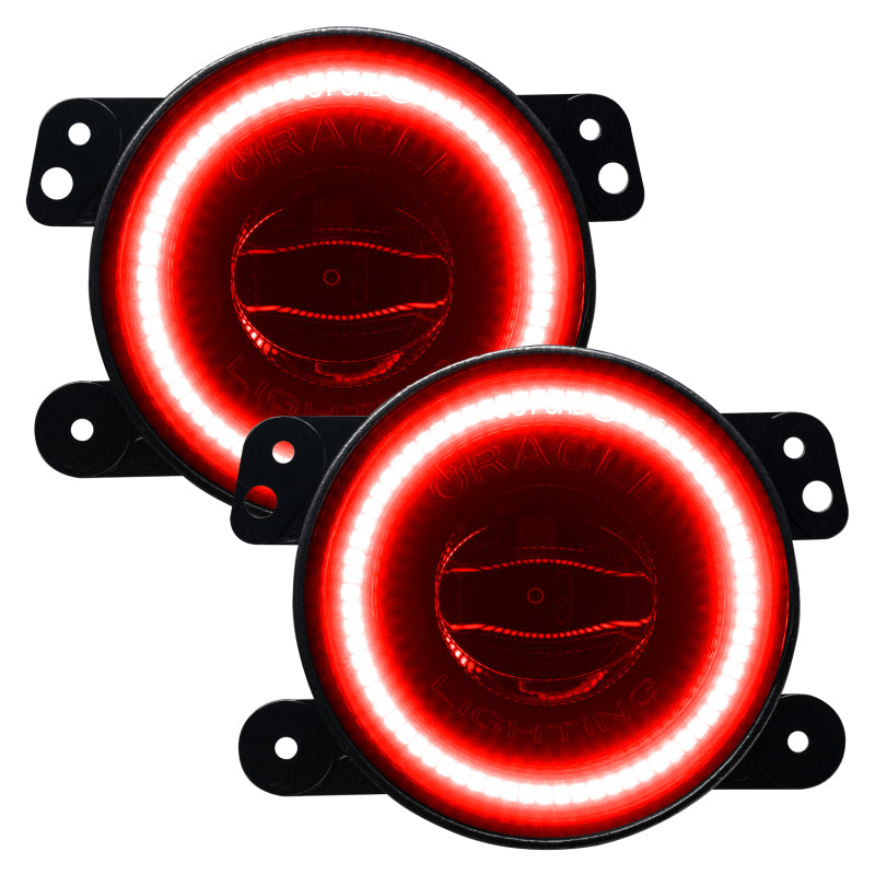 Oracle Jeep Wrangler JK/JL/JT High Performance W LED Fog Lights - Red Fog Lights ORACLE Lighting