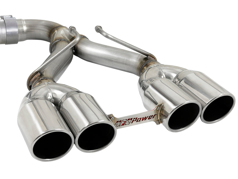 aFe Rebel Series 2.5in 304 SS Cat-Back Exhaust w/ Polished Tip 18-20 Jeep Wrangler (JL) Catback aFe
