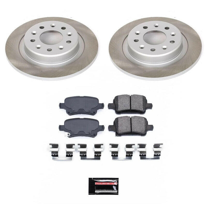 Power Stop 18-20 GMC Terrain Rear Semi-Coated Rotor Kit Brake Kits - Performance Blank PowerStop
