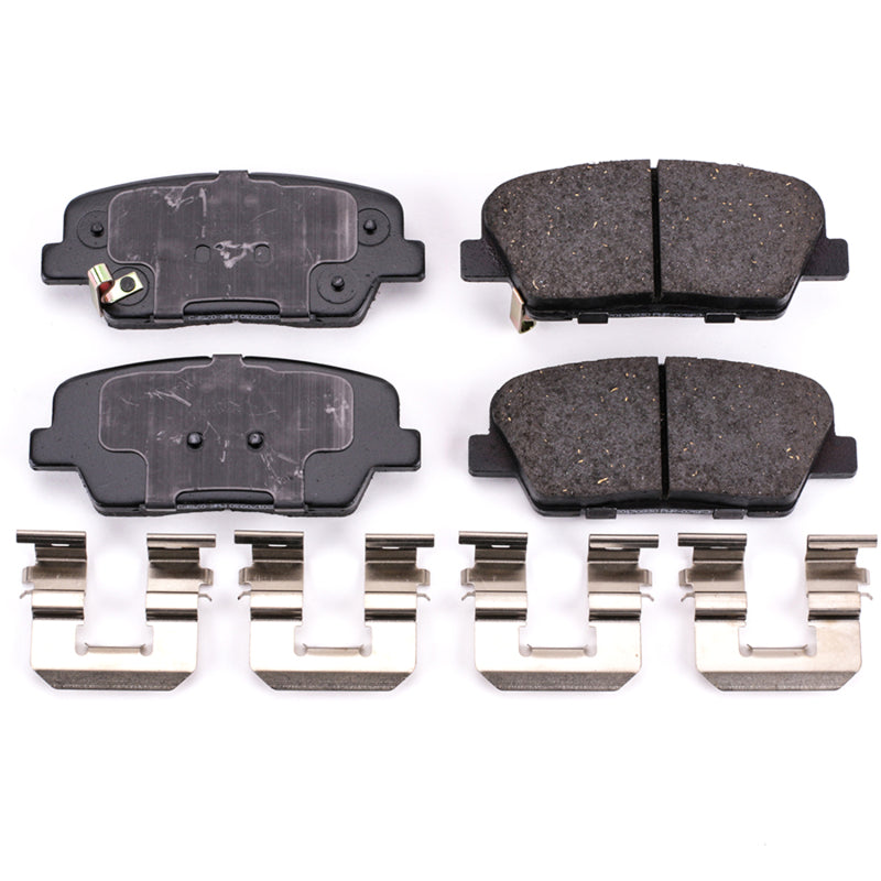 Power Stop 2010 Hyundai Genesis Rear Z17 Evolution Ceramic Brake Pads w/Hardware Brake Pads - OE PowerStop