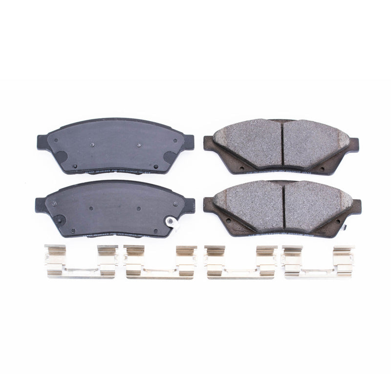 Power Stop 10-16 Cadillac SRX Front Z17 Evolution Ceramic Brake Pads w/Hardware Brake Pads - OE PowerStop