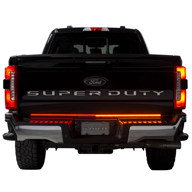 Putco 23-24 Ford SuperDuty F-250 60In Direct Fit Blade Kit Tailgate Bars w/ LED Taillamps Light Tailgate Bar Putco