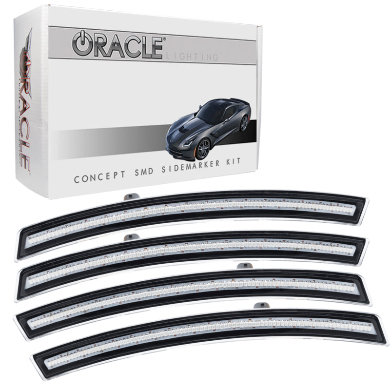 Oracle Chevrolet Corvette C7 Concept Sidemarker Set - Clear - No Paint Light Strip LED ORACLE Lighting