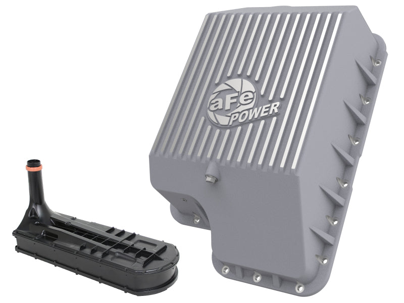 aFe Transmission Pan (Raw); Ford Diesel Trucks 03-10 V8-6.0/6.4L (td) Diff Covers aFe