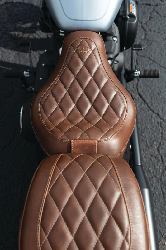 Mustang Harley Medallion Style Sissy Bar Pad Regal (6.5 inch x 11 inch) - Black Sissy Bar Pads Mustang Motorcycle