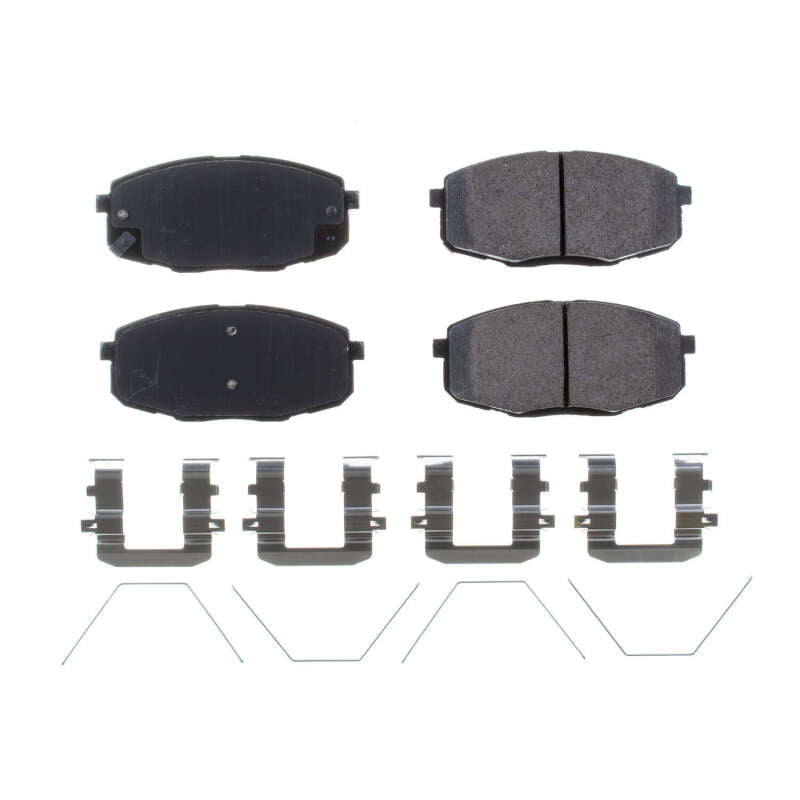 Power Stop 2017 Kia Soul Front Z17 Evolution Ceramic Brake Pads w/Hardware Brake Pads - OE PowerStop