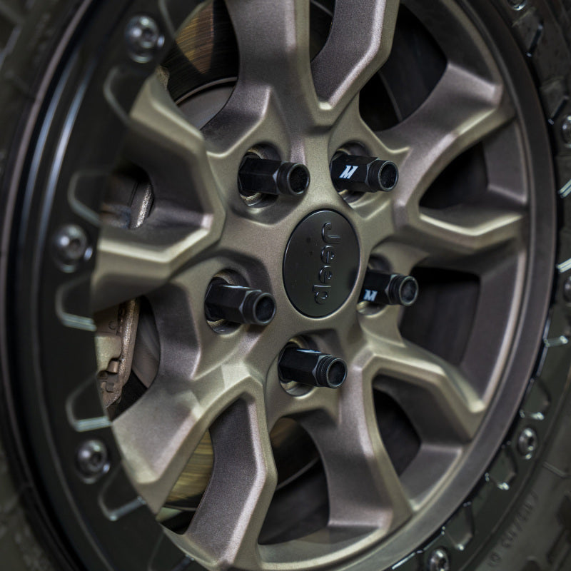 Mishimoto Steel Locking Lug Nuts M14x1.5 24pc Set Black Lug Nuts Mishimoto