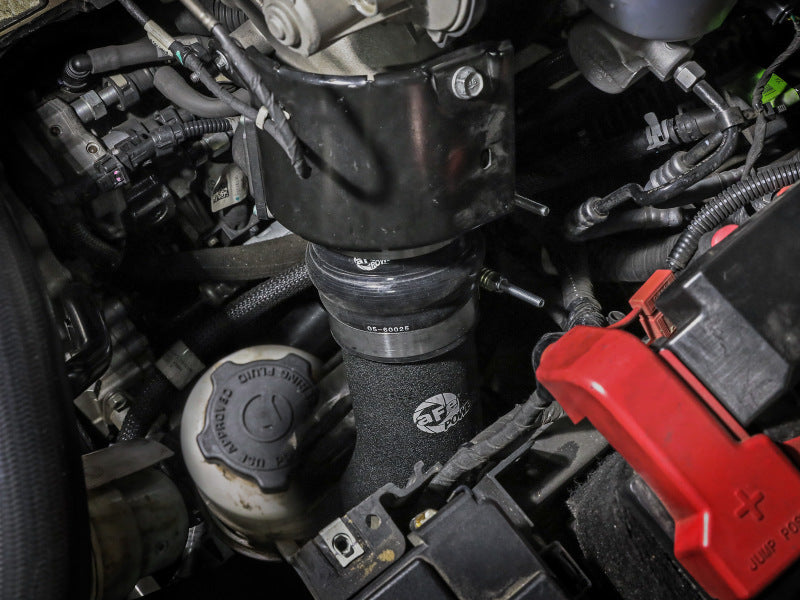 aFe BladeRunner Aluminum Hot and Cold Charge Pipe Kit Black RAM Diesel Trucks 19-23 L6-6.7L (td) Intercoolers aFe