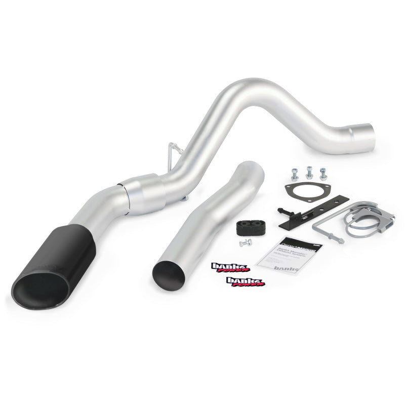Banks Power 15 Chevy 6.6L LML ECLB/CCSB/CCLB Monster Exhaust System - SS Single Exhaust w/ Black Tip Catback Banks Power