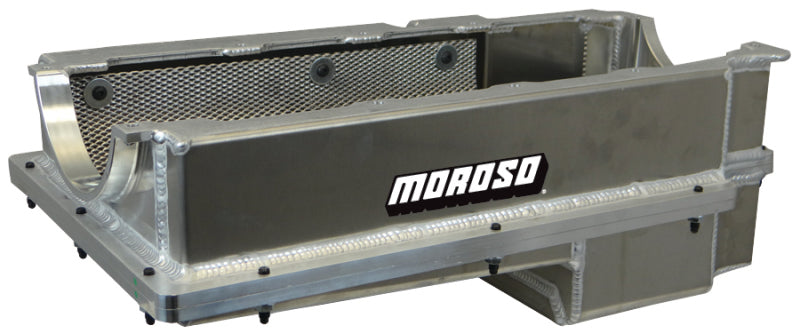 Moroso Chevrolet Big Block Mark IV (w/Double Power Kick Outs) Wet Sump 6-7qt 8in Aluminum Oil Pan Oil Pans Moroso