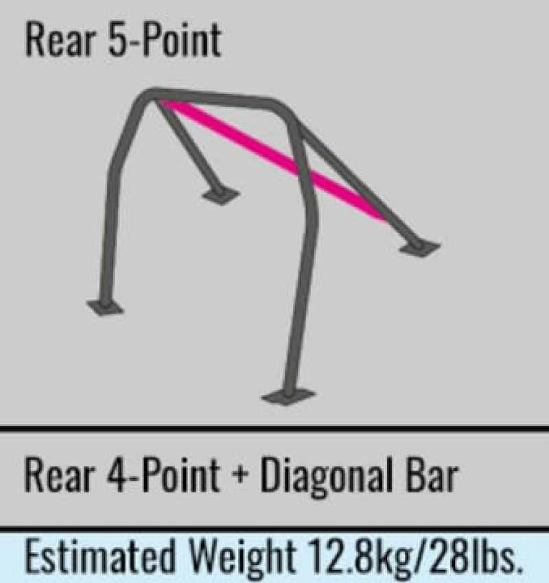 Cusco Roll Cage Diagonal Kit Chro-moly 5 Points for DC5 Integra Roll Cage Components Cusco