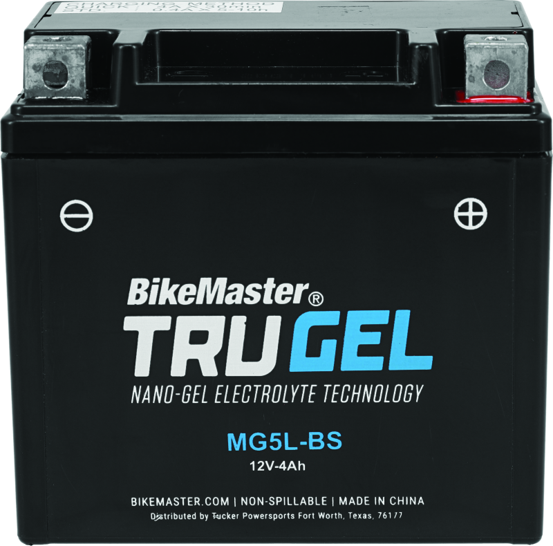 BikeMaster TruGel Battery - MG5L-BS Batteries BikeMaster