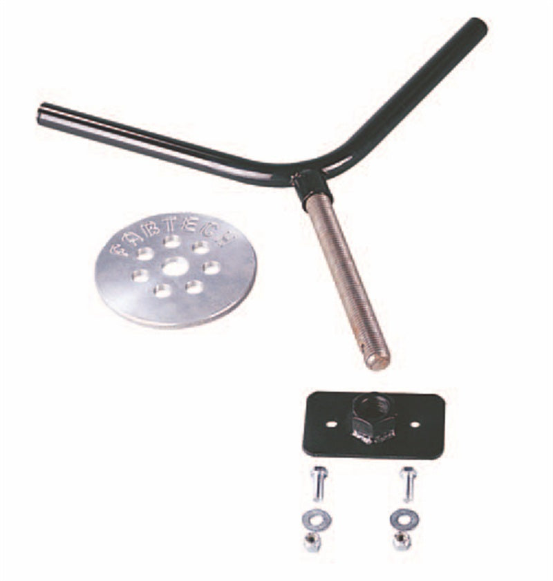 Fabtech Universal Spare Tire Flat Mount - Black Spare Tire Carriers Fabtech