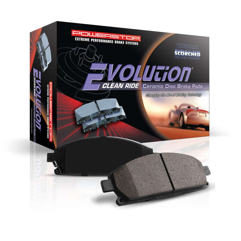 Power Stop 14-15 Mitsubishi Mirage Front Z16 Evolution Ceramic Brake Pads Brake Pads - OE PowerStop