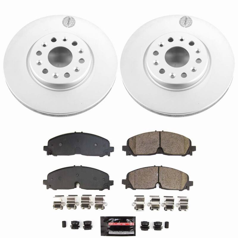 Power Stop 20-24 Buick Enclave Front Z23 Coated Brake Kit Brake Kits - Performance D&S PowerStop