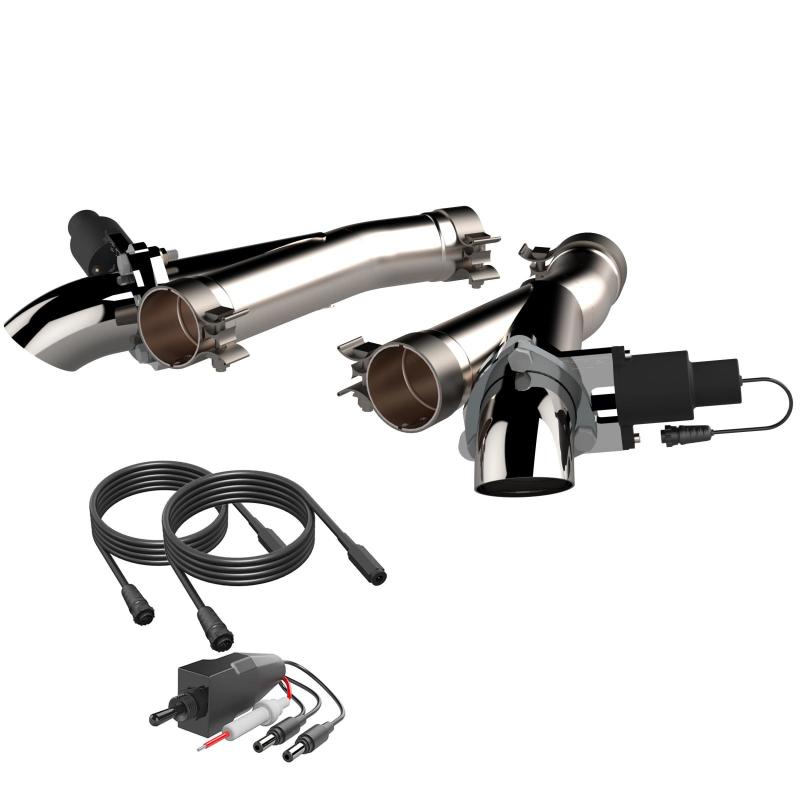QTP 2012-2022 Jeep Grand Cherokee SRT Trackhawk Dodge Durango SRT QTP Aggressor Cutout Pipes Exhaust Cutouts QTP