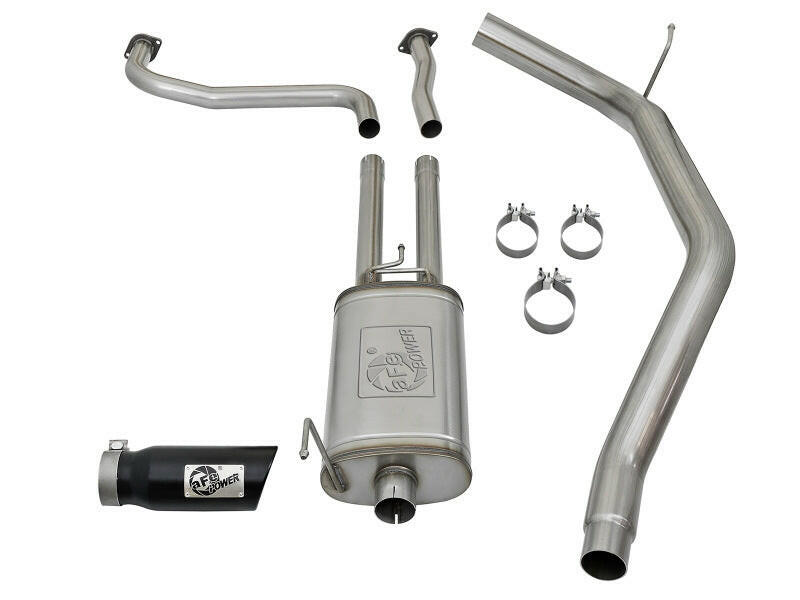 aFe MACHForce XP 2.5in Cat-Back Exhaust System w/ Black Tip Nissan Frontier 17-19 V8-5.6L Catback aFe