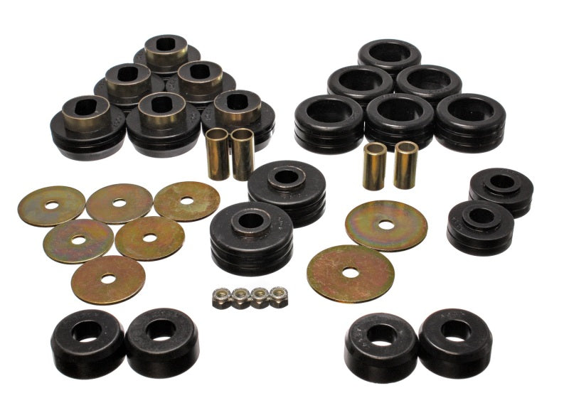 Energy Suspension 92-97 GM Denali XL/Blazer/Yukon XL 4WD Black Body Mount Set Bushing Kits Energy Suspension