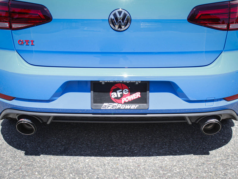 aFe MACHForce XP 3in-2.5in SS Exhaust Cat-Back 18-19 Volkswagen GTI (MK7.5) L4-2.0L (t) - Carbon Catback aFe