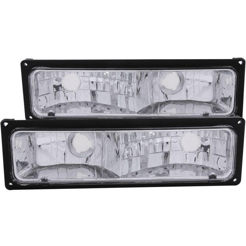 ANZO 1988-1998 Chevrolet C1500 Euro Parking Lights Black Lights Corner ANZO