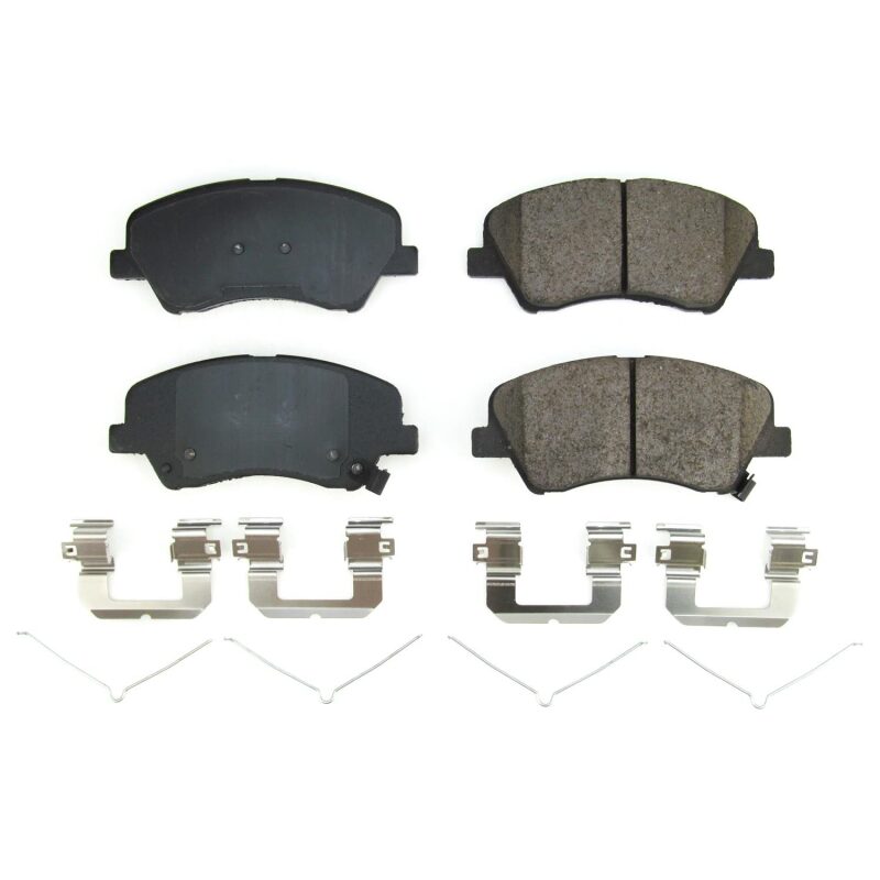 Power Stop 18-21 Hyundai Accent Front Z17 Evo Ceramic Brake Pads w/Hardware Brake Pads - OE PowerStop