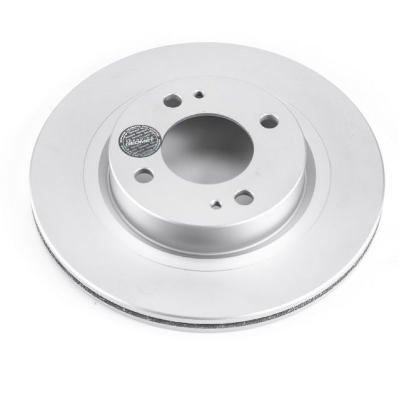 Power Stop 17-18 Mitsubishi Mirage Front Evolution Geomet Coated Rotor Brake Rotors - OE - Cryo PowerStop