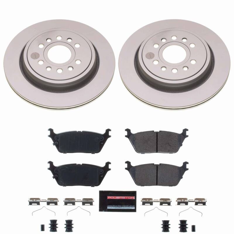 Power Stop 22-25 Jeep Grand Wagoneer Rear Z23 Coated Brake Kit Brake Kits - Performance D&S PowerStop