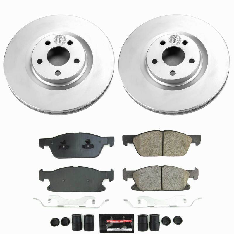Power Stop 17-20 Lincoln Continental Front Z23 Coated Brake Kit Brake Kits - Performance D&S PowerStop