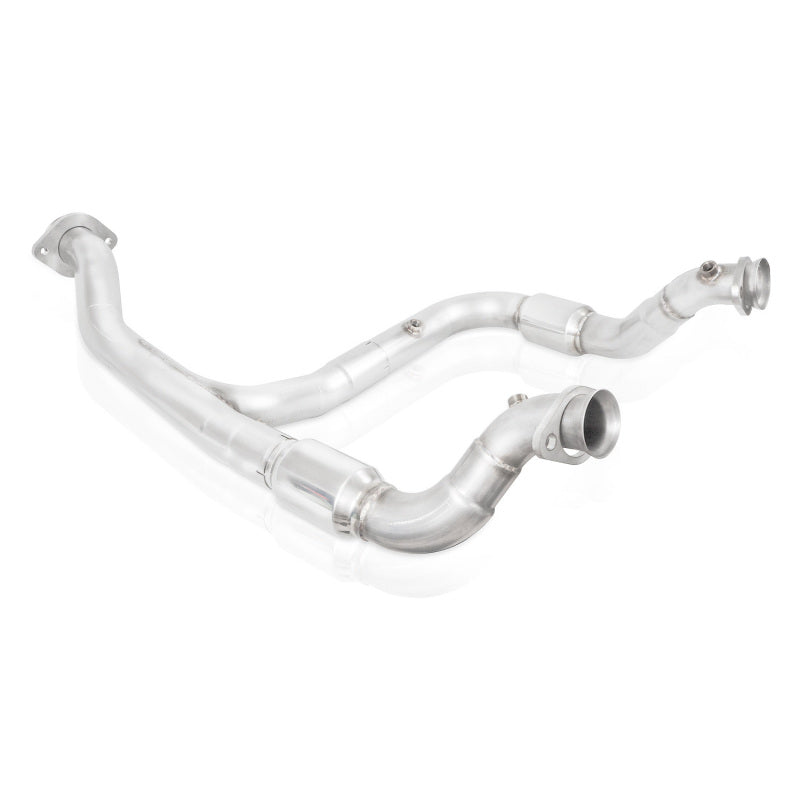 Stainless Works 15-18 F-150 3.5L Downpipe 3in High-Flow Cats Y-Pipe Factory Connection Downpipes Stainless Works