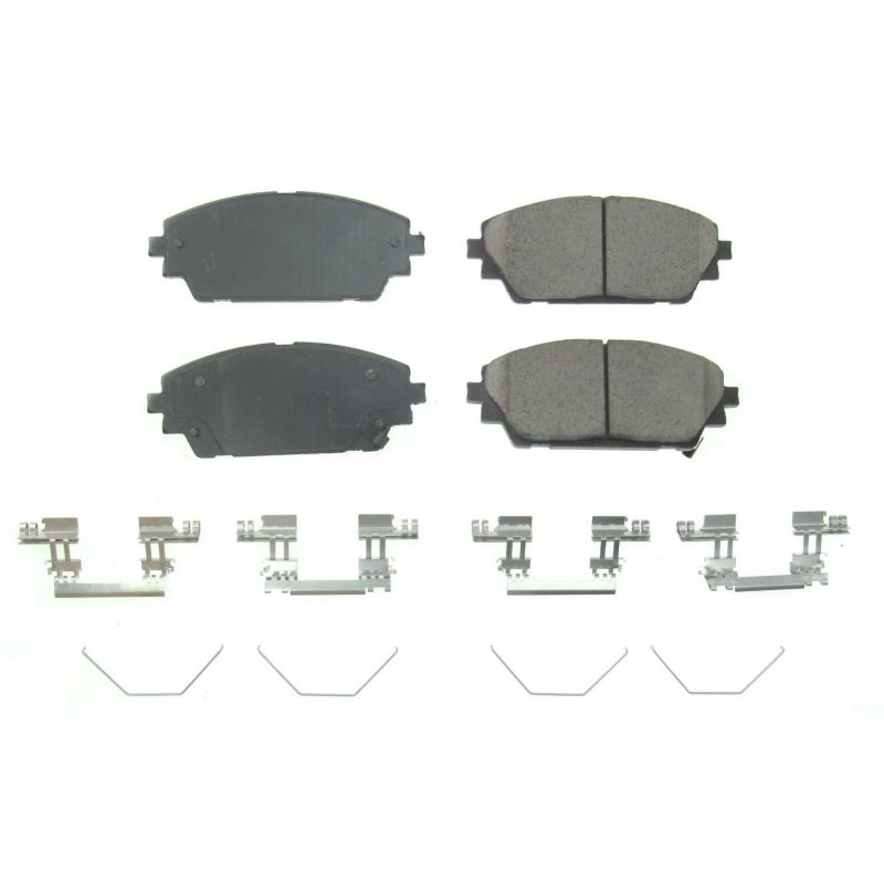 Power Stop 2019 Mazda 3 Front Z17 Evolution Ceramic Brake Pads w/Hardware Brake Pads - OE PowerStop