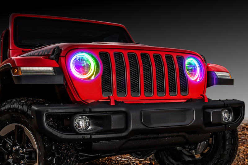 Oracle Jeep Wrangler JL/Gladiator JT LED Surface Mount Headlight Halo Kit ColorSHIFT 2 Fog Lights ORACLE Lighting
