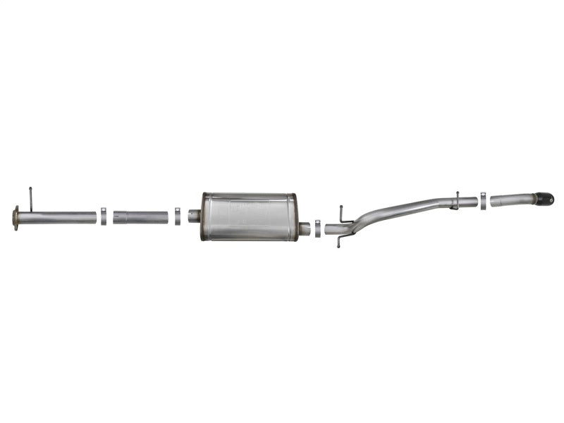 aFe MACH Force-Xp Hi-Tuck 3in. 409 SS C/B Exhaust 15-18 GM Colorado/Canyon L4-2.5L/V6-3.6L - Blk Tip Catback aFe