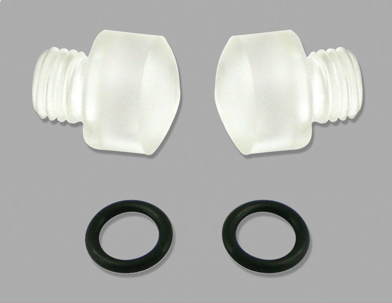 Moroso Clear-View Sight Plug w/O-Ring - 2 Pack Hardware - Singles Moroso