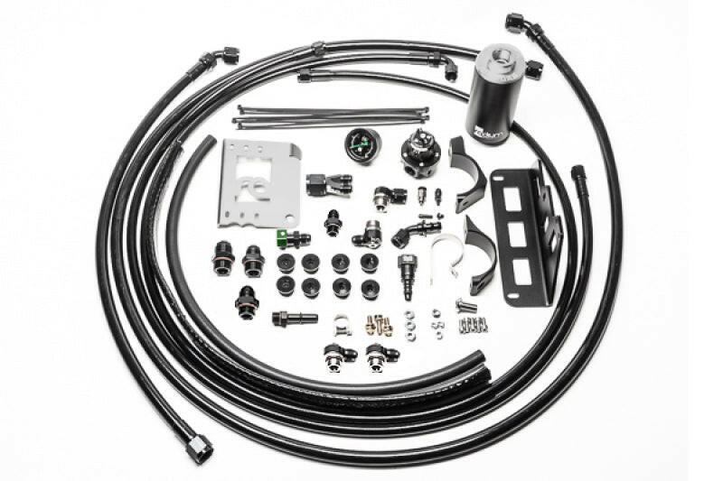 Radium Engineering 08-15 Cadillac CTS-V Fuel Hanger Plumbing Kit - Stainless Filter Fuel Pump Hangers Radium Engineering