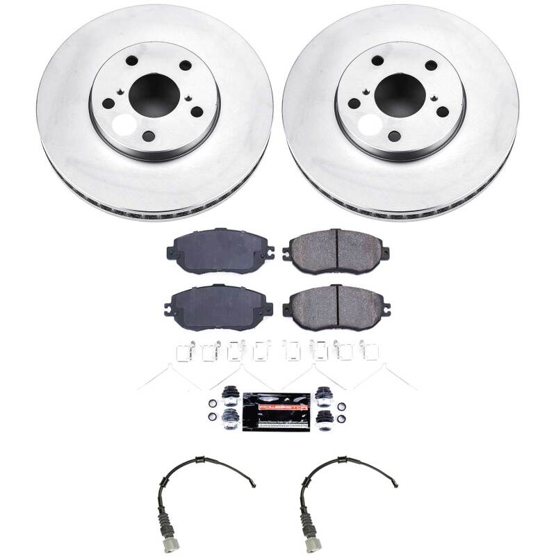 Power Stop 93-94 Lexus LS400 Front Z23 Coated Brake Kit Brake Kits - Performance D&S PowerStop