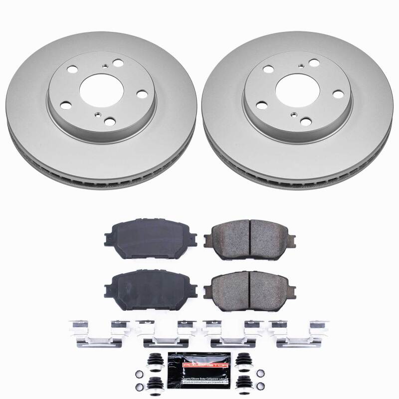 Power Stop 02-06 Toyota Camry Front Z23 Coated Brake Kit Brake Kits - Performance D&S PowerStop