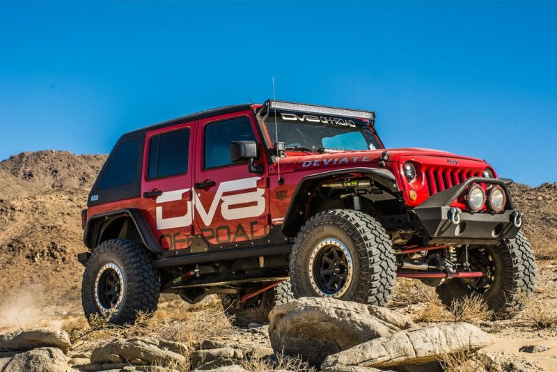 DV8 Offroad 07-18 Jeep Wrangler JK Front & Rear Flat Tube Fenders Fenders DV8 Offroad