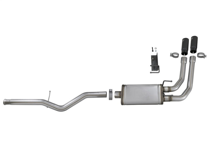 aFe Rebel Series 3in to 2.5in 409 SS Cat-Back Exhaust w/ Black Tips 09-18 GM Silverado/Sierra 5.4L Catback aFe