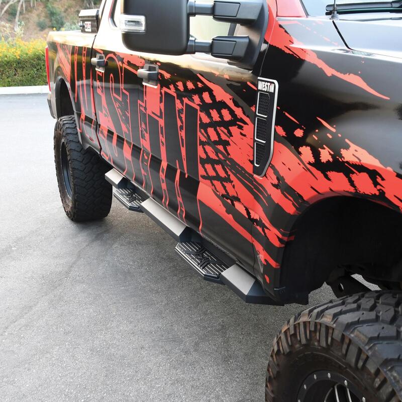 Westin/HDX 17-18 Ford F-150 SuperCrew Xtreme Nerf Step Bars - Textured Black Nerf Bars Westin