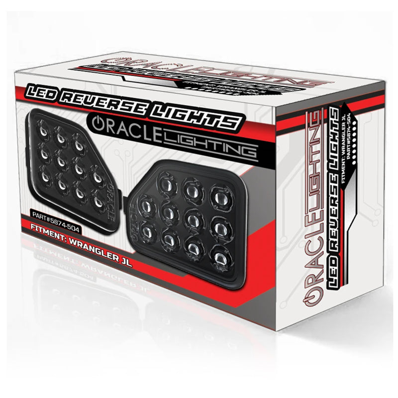 Oracle Rear Bumper LED Reverse Lights for Jeep Wrangler JL - 6000K Tail Lights ORACLE Lighting