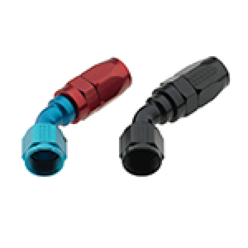 Fragola -6AN x 45 Degree Pro-Flow Hose End - Black Fittings Fragola
