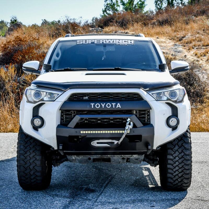 Westin 14-20 Toyota 4Runner Pro-Series Bumper Angular Bull Bar - Textured Black Bumpers - Steel Westin