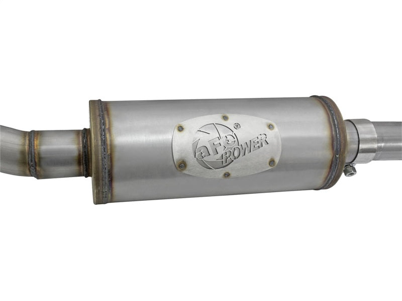 aFe Rebel Series CB 2.5in Dual Center Exit SS Exhaust w/ Polish Tip 07-15 Jeep Wrangler 3.6L/3.8L V6 Catback aFe