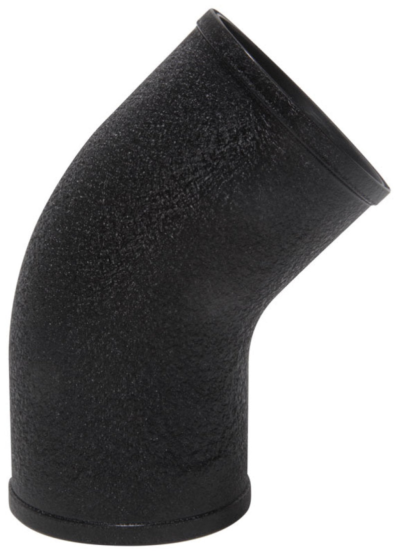 Spectre Universal Intake Elbow Tube (ABS) 3in. OD / 45 Degree - Black Textured Powdercoat Plastic Tubing Spectre