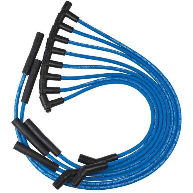 Moroso Custom Ignition Wire Set - Blue Max - Spiral Core Spark Plug Wire Sets Moroso