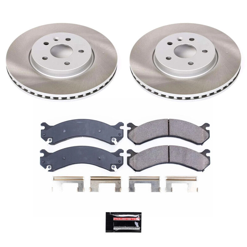 Power Stop 18-22 Chevrolet Trax Front Semi-Coated Rotor Kit Brake Kits - Performance Blank PowerStop