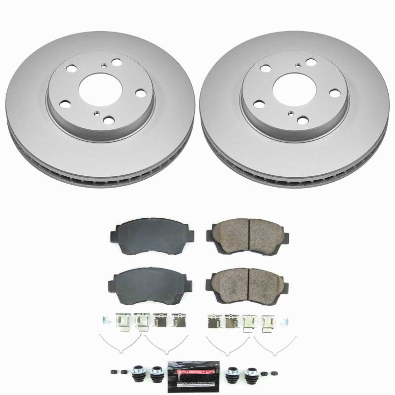Power Stop 98-03 Toyota Sienna Front Z23 Coated Brake Kit Brake Kits - Performance D&S PowerStop