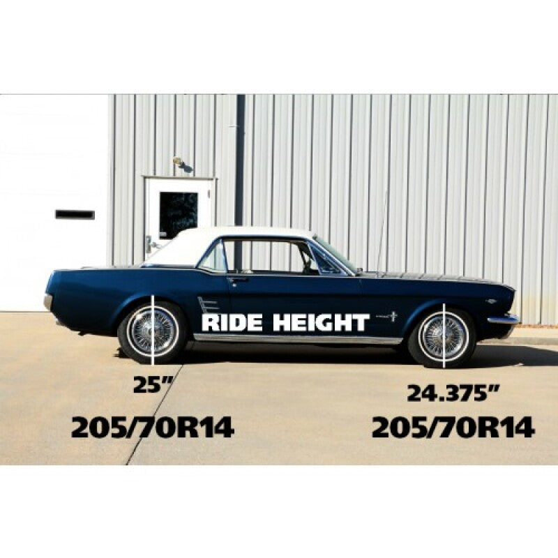 Ridetech 64-66 Ford Mustang Composite Leaf Springs w/ HQ Shocks - 2in Drop - Rear Leaf Springs & Accessories Ridetech