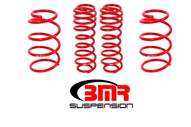 BMR 07-14 Shelby GT500 Drag Lowering Springs (Set Of 4) - Red Lowering Springs BMR Suspension